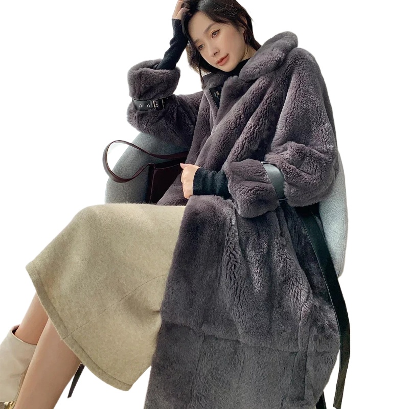 Quality Winter Clothing Jacket - Alta qualidade real rex pele de