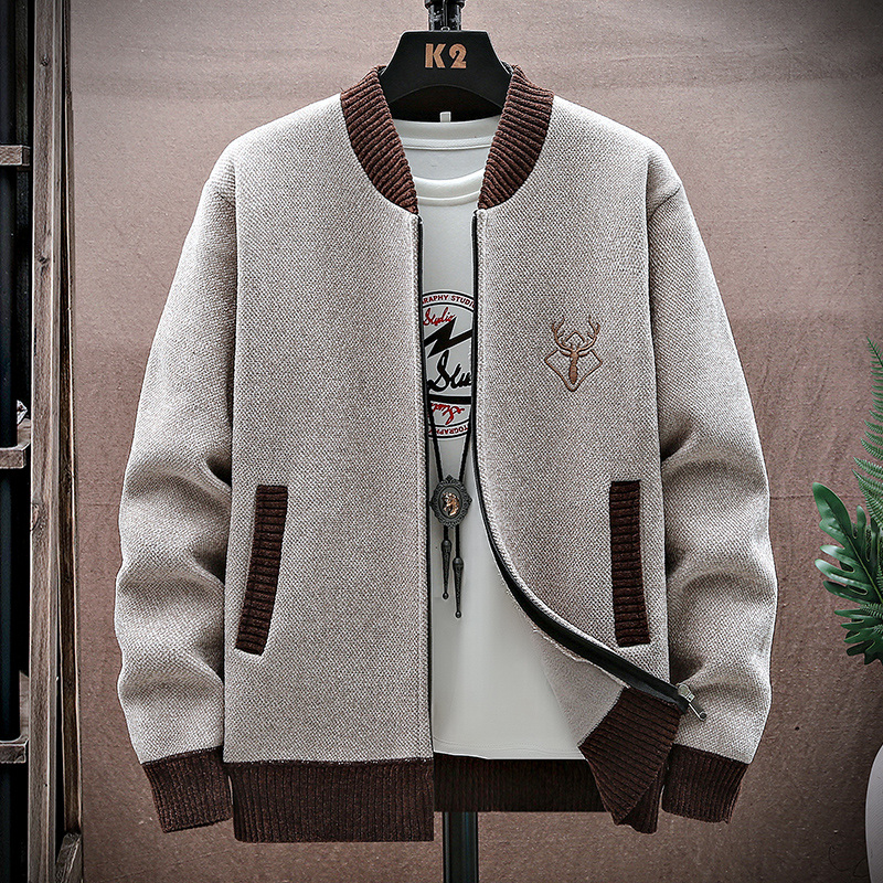 Winter Clothing Trends 2025 - Homens cardigan de malha sweatercoat 2025