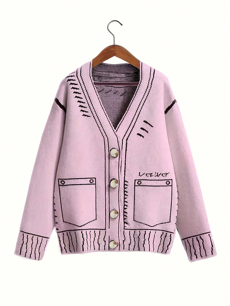 Winter Clothing Line - Plus size feminino botão-up cardigan outono