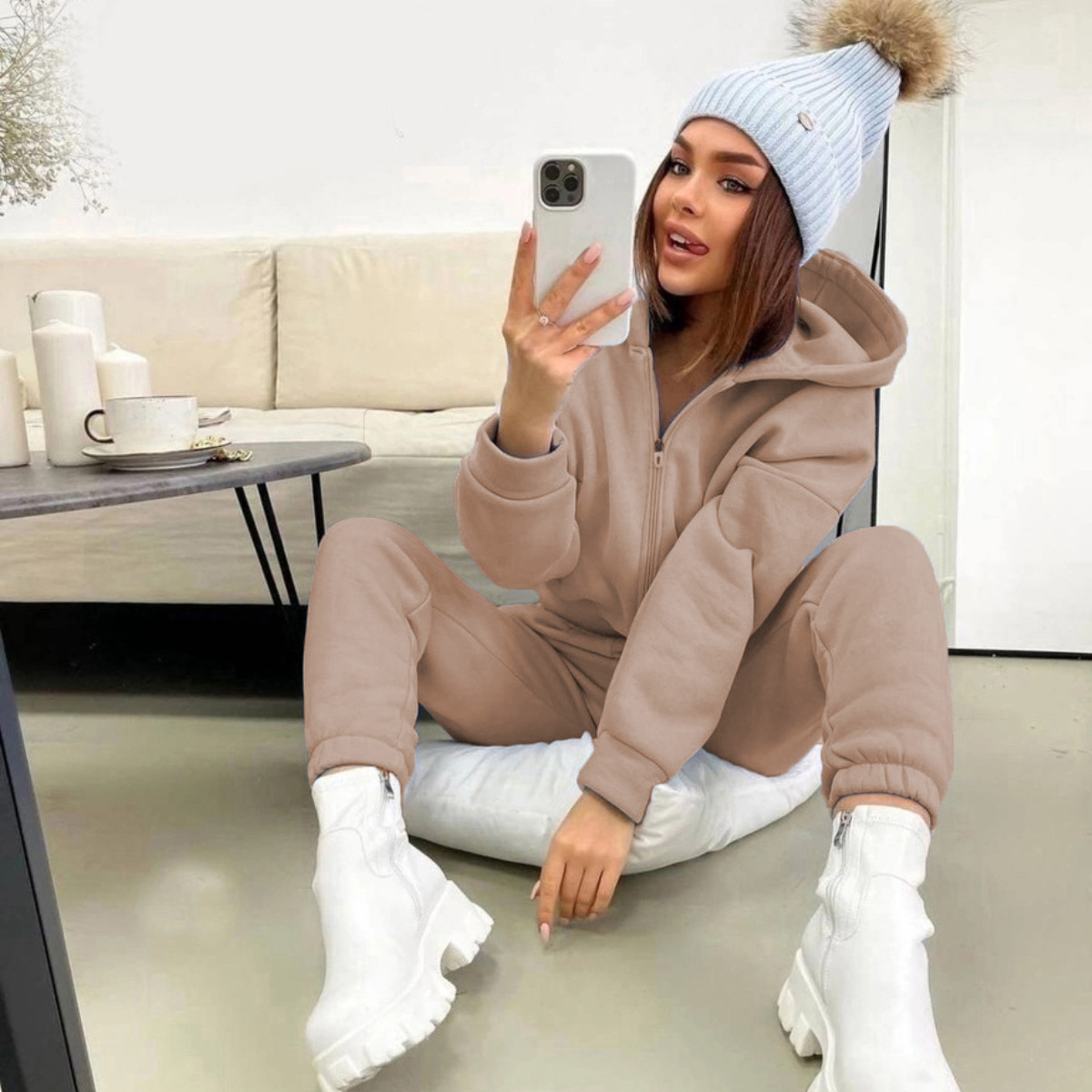 Winter Clothing Kit - Conjunto de duas peças com zíper