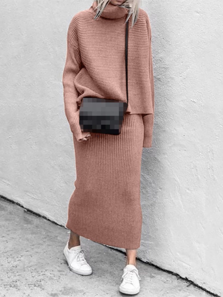 Winter Clothing Kit - Conjunto de Saia Midi Trançada para