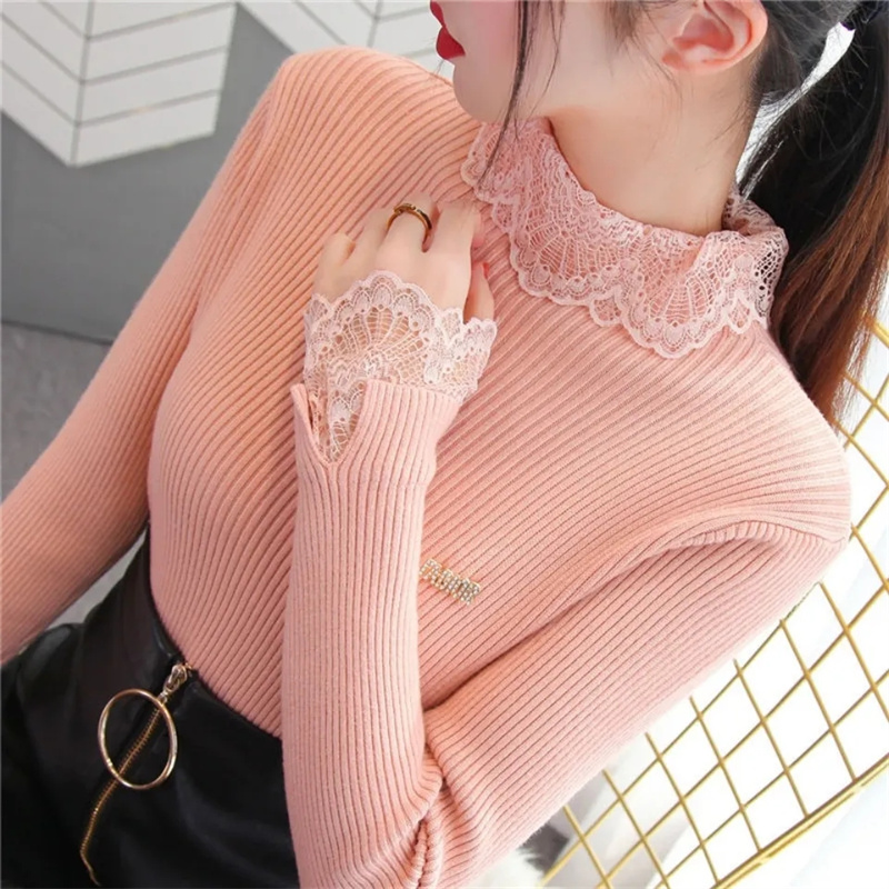Winter Clothing Trends 2025 - Camisola feminina pulôver inverno malha gola