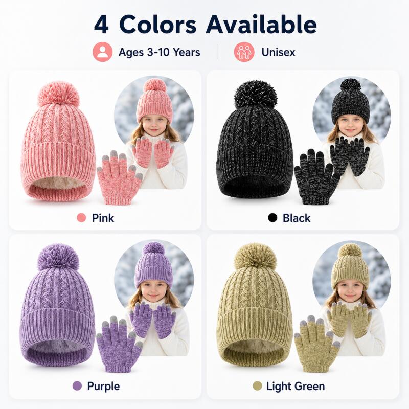 Conjunto de luvas e gorro de m - Knit Glove Touch Screen avaliação e preço