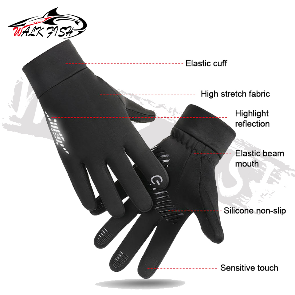 Luvas de Pesca WALK FISH para  - Knit Glove Touch Screen avaliação e preço