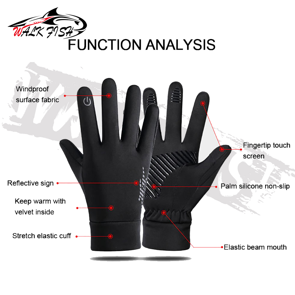 Luvas de Pesca WALK FISH para  - Knit Glove Touch Screen avaliação e preço