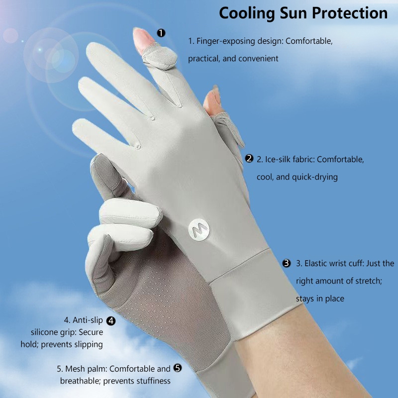 Luvas de Proteção Solar em Sed - Knit Glove Touch Screen avaliação e preço