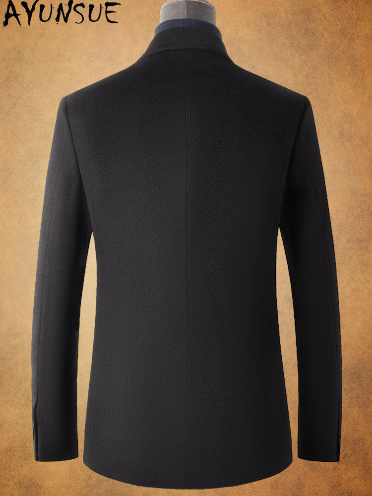 Casacos de Lã 80% AYUNSUE para - Quality Winter Clothing Jacket avaliação e preço