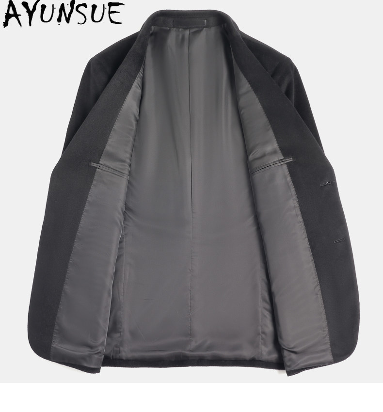 Casacos de Lã 80% AYUNSUE para - Quality Winter Clothing Jacket avaliação e preço