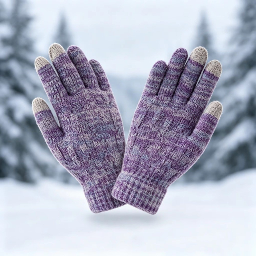 Conjunto de 2 Peças: Gorro e L - Knit Glove Touch Screen avaliação e preço