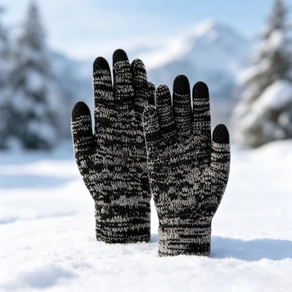 Conjunto de 2 Peças: Gorro e L - Knit Glove Touch Screen avaliação e preço