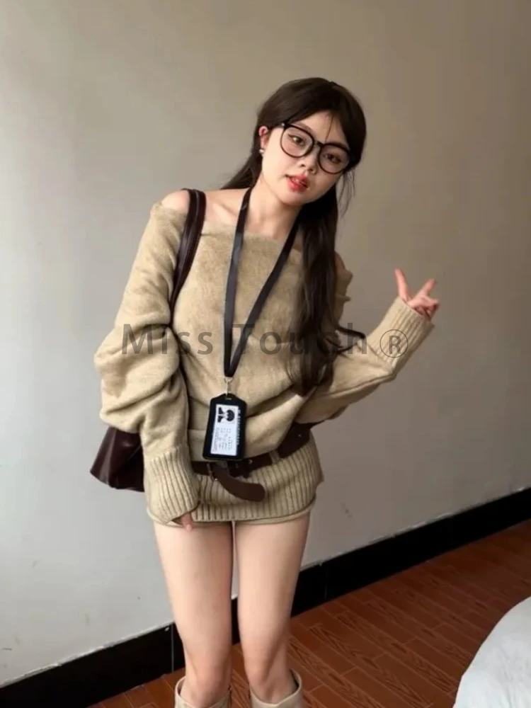 Autumn Winter Korean Knit Outf - Winter Clothing Kit avaliação e preço