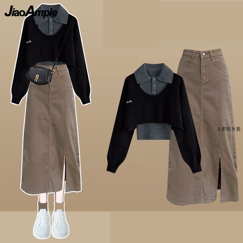 Feminino primavera outono novo - Winter Clothing Kit avaliação e preço