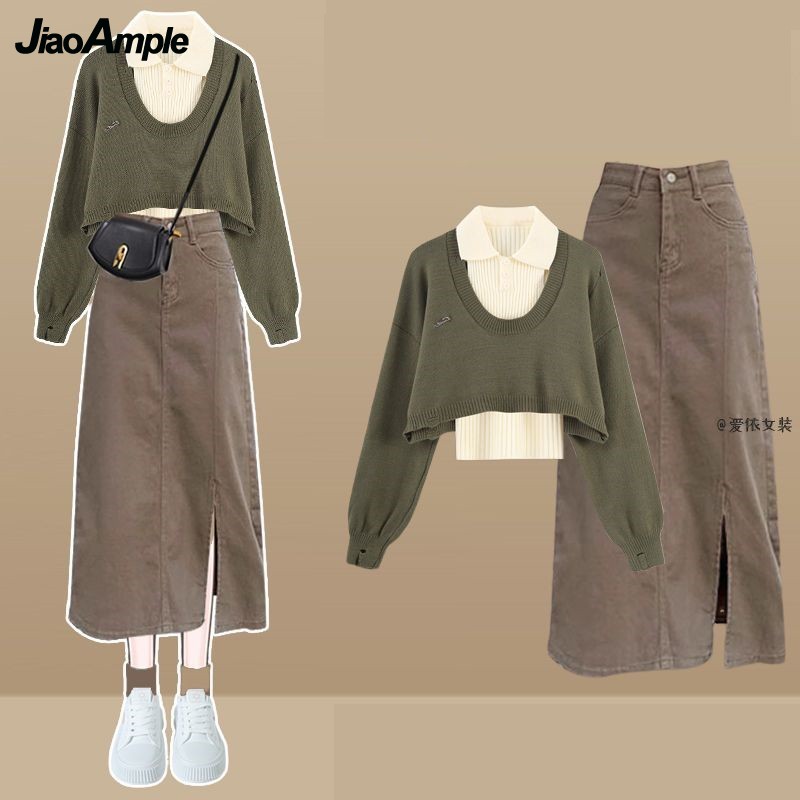 Feminino primavera outono novo - Winter Clothing Kit avaliação e preço