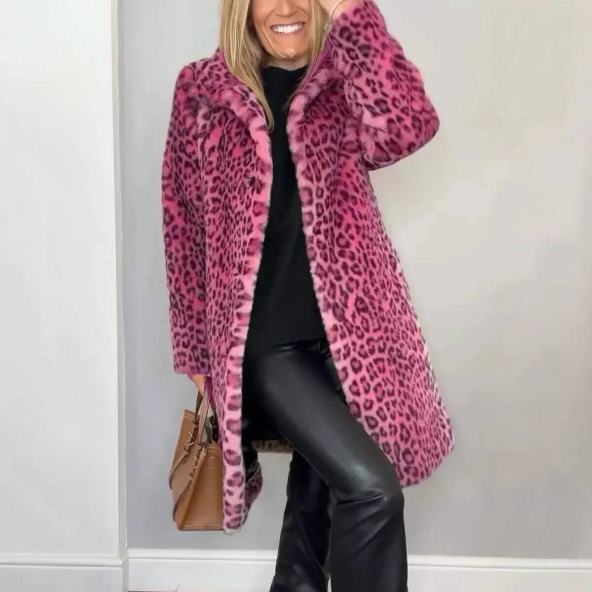 Moda leopardo impressão de pel - Winter Clothing Taiwan avaliação e preço