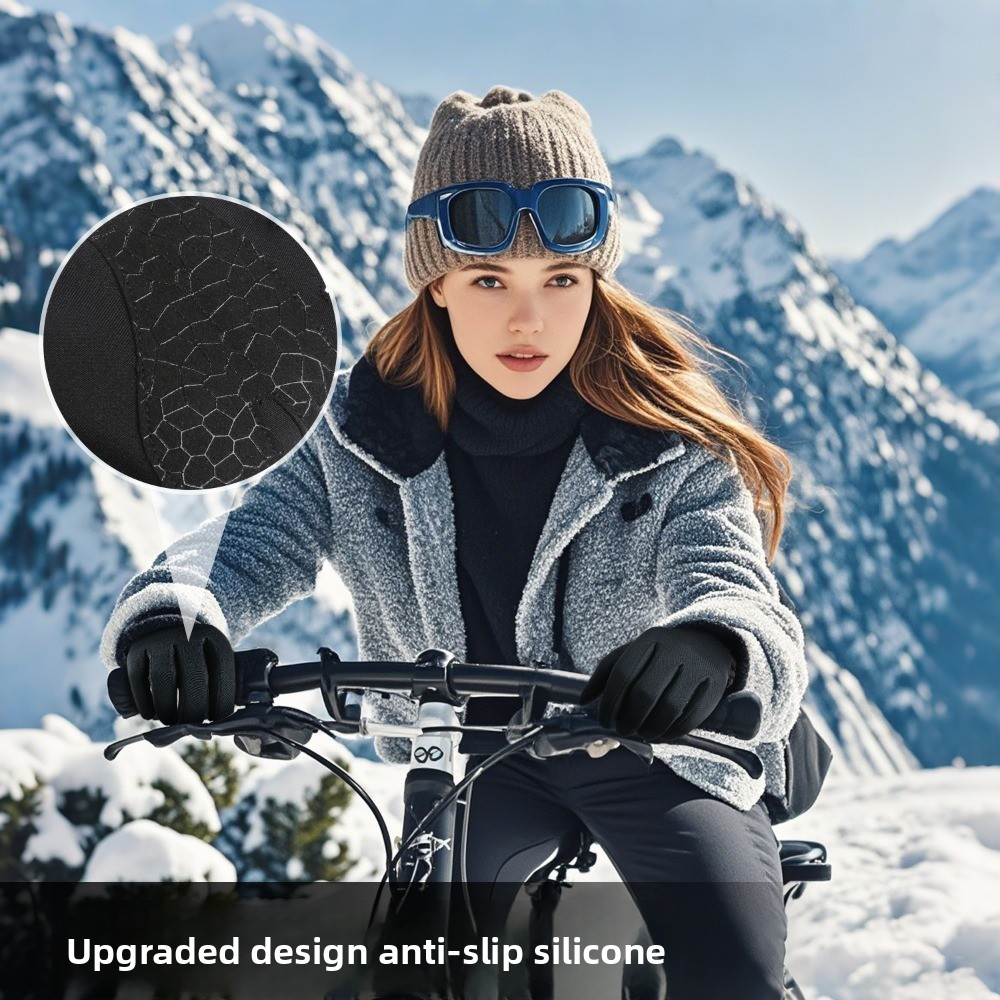 Inverno quente malha anti desl - Knit Glove Touch Screen avaliação e preço