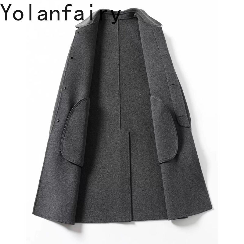 YOLANFAIRY Casacos de Lã 95% p - Quality Winter Clothing Jacket avaliação e preço